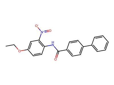 N-(4-ethoxy-2-nitrophenyl)-[1,1'-biphenyl]-4-carboxamide structure