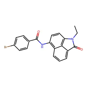 4-bromo-N-(1-ethyl-2-oxo-1,2-dihydrobenzo[cd]indol-6-yl)benzamide structure