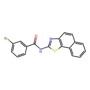 3-bromo-N-(naphtho[2,1-d]thiazol-2-yl)benzamide structure