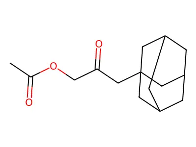 3-Adamantanyl-2-oxopropyl acetate structure