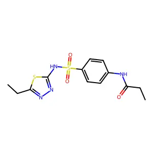 N-[4-[(5-ethyl-1,3,4-thiadiazol-2-yl)sulfamoyl]phenyl]propanamide structure