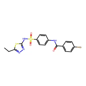 4-Bromo-N-{4-[(5-ethyl-1,3,4-thiadiazol-2-YL)sulfamoyl]phenyl}benzamide structure