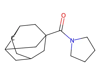 1-(Tricyclo[4.3.1.1~3,8~]undec-1-ylcarbonyl)pyrrolidine structure