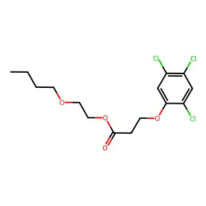 Propanoic acid, 3-(2,4,5-trichlorophenoxy)-, 2-butoxyethyl ester structure