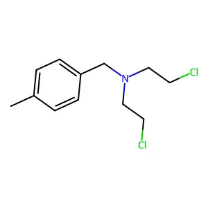 N,N-双(2-氯乙基)-对甲基苄胺 structure