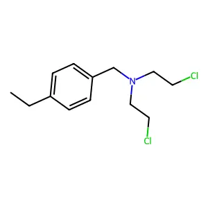N,N-双(2-氯乙基)-4-乙基苄胺 structure