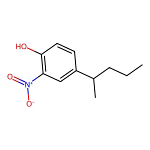Phenol, 4-(1-methylbutyl)-2-nitro structure
