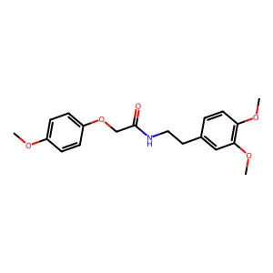 N-[2-(3,4-dimethoxyphenyl)ethyl]-2-(4-methoxyphenoxy)acetamide structure