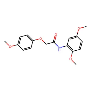 N-(2,5-dimethoxyphenyl)-2-(4-methoxyphenoxy)acetamide structure