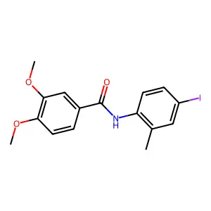 N-(4-iodo-2-methylphenyl)-3,4-dimethoxybenzamide structure