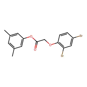 3,5-Dimethylphenyl (2,4-dibromophenoxy)acetate structure