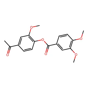 4-Acetyl-2-methoxyphenyl 3,4-dimethoxybenzoate structure