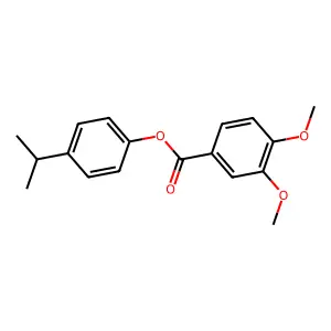 4-Isopropylphenyl 3,4-dimethoxybenzoate structure