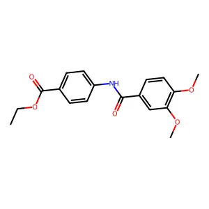 Ethyl 4-[(3,4-dimethoxybenzoyl)amino]benzoate structure