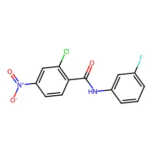 2-氯-N-(3-氟苯基)-4-硝基苯甲酰胺 structure