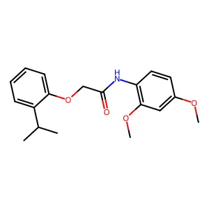 N-(2,4-dimethoxyphenyl)-2-(2-propan-2-ylphenoxy)acetamide structure