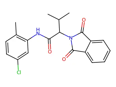 N-(5-chloro-2-methylphenyl)-2-(1,3-dioxoisoindol-2-yl)-3-methylbutanamide structure