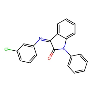 3-(3-Chlorophenyl)imino-1-phenylindol-2-one structure