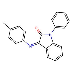 3-[(4-methylphenyl)imino]-1-phenyl-1,3-dihydro-2H-indol-2-one structure