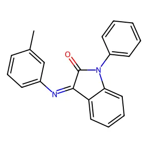 3-(3-Methylphenyl)imino-1-phenylindol-2-one structure