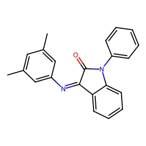 3-(3,5-Dimethylphenyl)imino-1-phenylindol-2-one structure