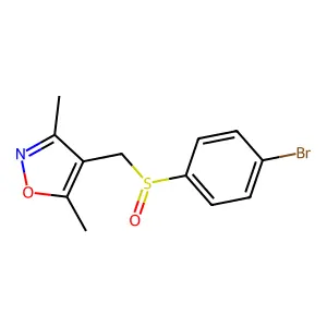 4-{[(4-Bromophenyl)sulfinyl]methyl}-3,5-dimethylisoxazole structure