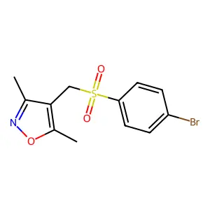 4-{[(4-Bromophenyl)sulfonyl]methyl}-3,5-dimethylisoxazole structure