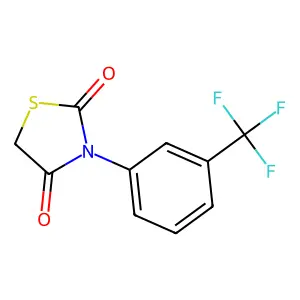 3-[3-(Trifluoromethyl)phenyl]-1,3-thiazolane-2,4-dione structure