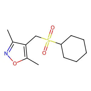 4-[(Cyclohexylsulfonyl)methyl]-3,5-dimethylisoxazole structure