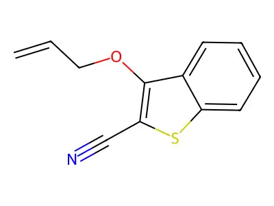 3-(Allyloxy)-1-benzothiophene-2-carbonitrile structure