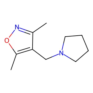 3,5-Dimethyl-4-(1-pyrrolidinylmethyl)isoxazole structure