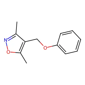 3,5-Dimethyl-4-(phenoxymethyl)isoxazole structure
