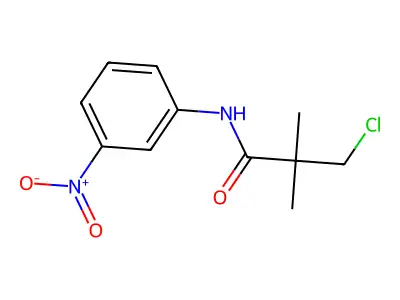 3-chloro-2,2-dimethyl-N-(3-nitrophenyl)propanamide structure