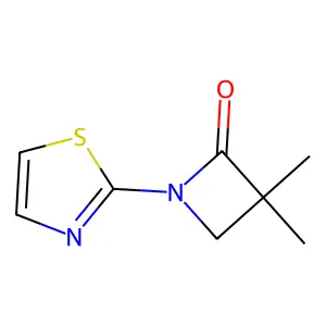 3,3-Dimethyl-1-(1,3-thiazol-2-yl)azetidin-2-one structure