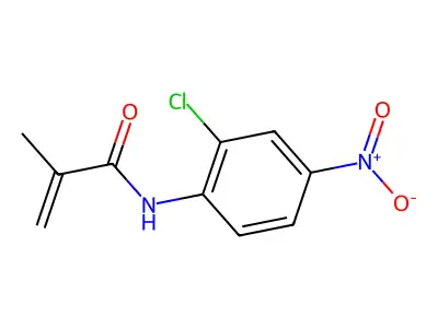 N-(2-chloro-4-nitrophenyl)-2-methylacrylamide structure