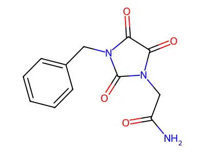 2-(3-Benzyl-2,4,5-trioxoimidazolidin-1-yl)acetamide structure