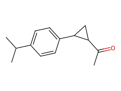 1-[2-(4-Propan-2-ylphenyl)cyclopropyl]ethanone structure