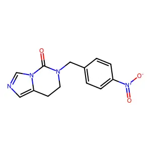 6-[(4-Nitrophenyl)methyl]-7,8-dihydroimidazo[1,5-c]pyrimidin-5-one structure