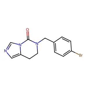 6-(4-bromobenzyl)-7,8-dihydroimidazo[1,5-c]pyrimidin-5(6H)-one structure