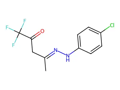 4-[(4-Chlorophenyl)hydrazinylidene]-1,1,1-trifluoropentan-2-one structure