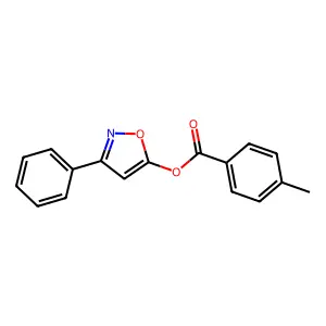 3-Phenyl-5-isoxazolyl 4-methylbenzenecarboxylate structure