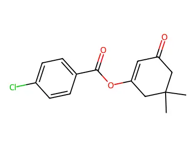 5,5-Dimethyl-3-oxo-1-cyclohexenyl 4-chlorobenzenecarboxylate structure