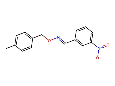 3-nitrobenzenecarbaldehyde O-(4-methylbenzyl)oxime structure