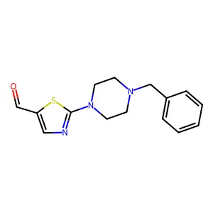 2-(4-Benzylpiperazino)-1,3-thiazole-5-carbaldehyde structure