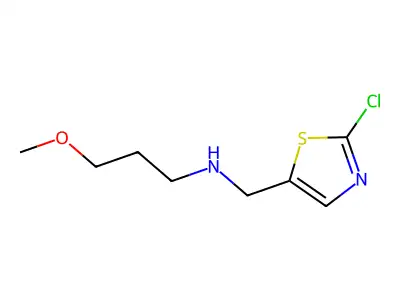 N-[(2-chloro-1,3-thiazol-5-yl)methyl]-3-methoxy-1-propanamine structure