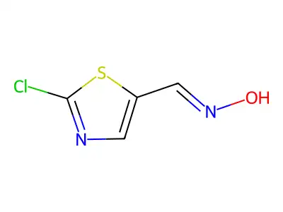 N-[(2-chloro-1,3-thiazol-5-yl)methylidene]hydroxylamine structure