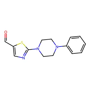 2-(4-Phenylpiperazin-1-yl)-1,3-thiazole-5-carbaldehyde structure