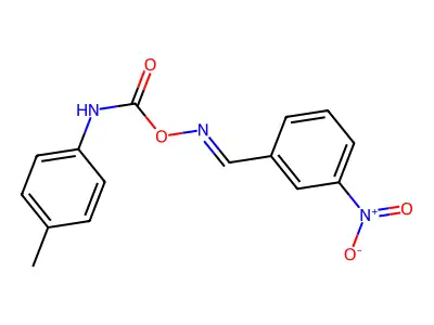 [(3-nitrophenyl)methylideneamino] N-(4-methylphenyl)carbamate structure