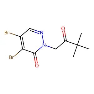 4,5-dibromo-2-(3,3-dimethyl-2-oxobutyl)-3(2H)-pyridazinone structure
