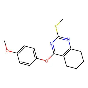 4-(4-Methoxyphenoxy)-2-(methylsulfanyl)-5,6,7,8-tetrahydroquinazoline structure